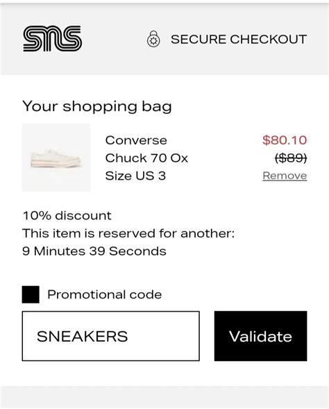 sneakersnstuff promo code.